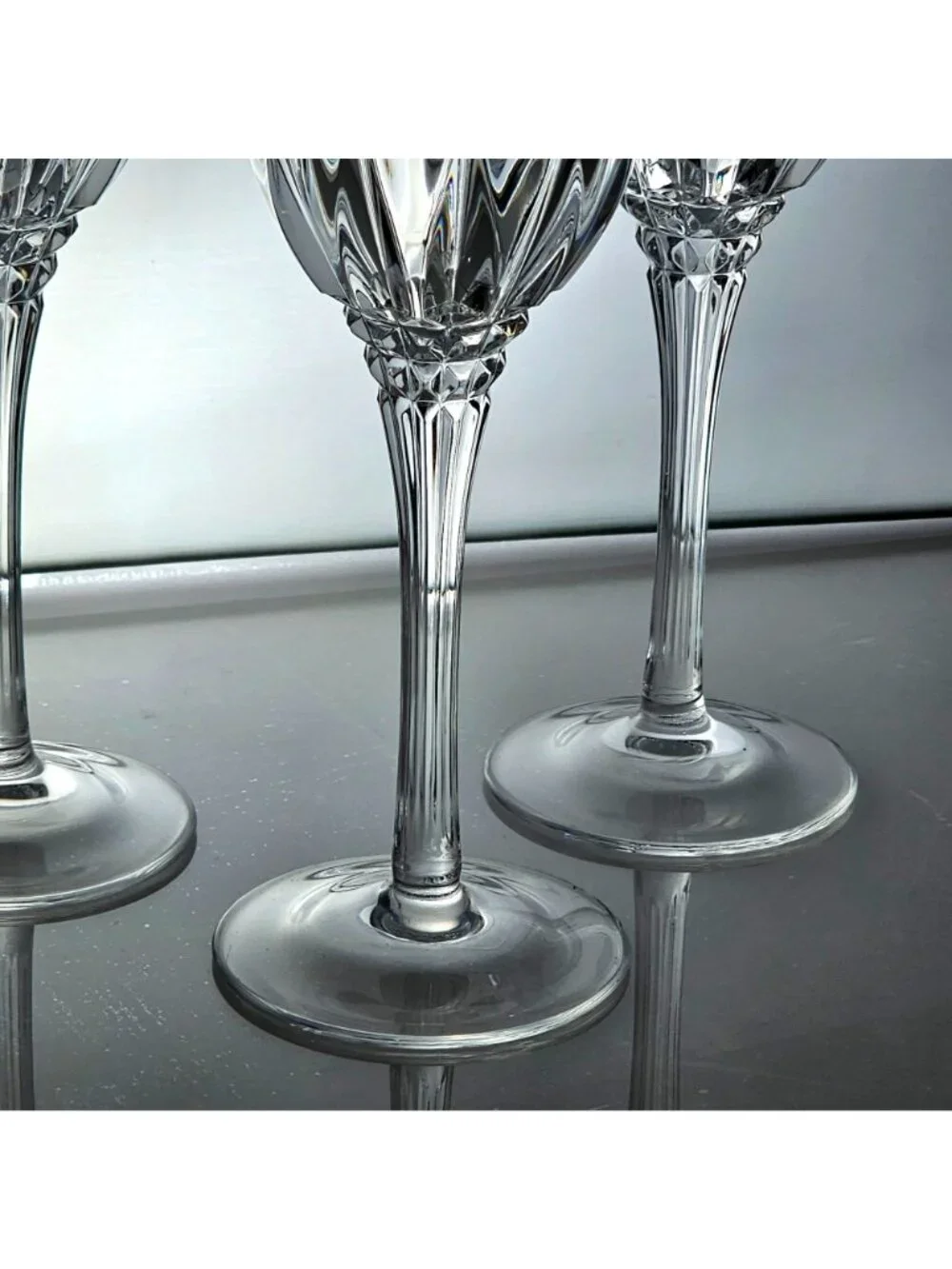 3 Cristal d'Arques Castel Wine Glasses 8